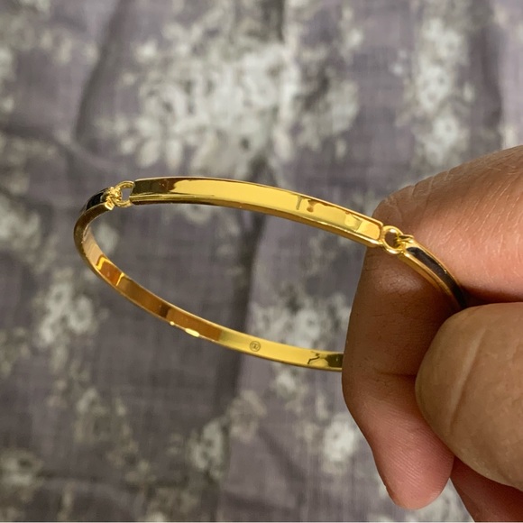 Enameled Hinged Cuff Bracelet - Picture 4 of 9